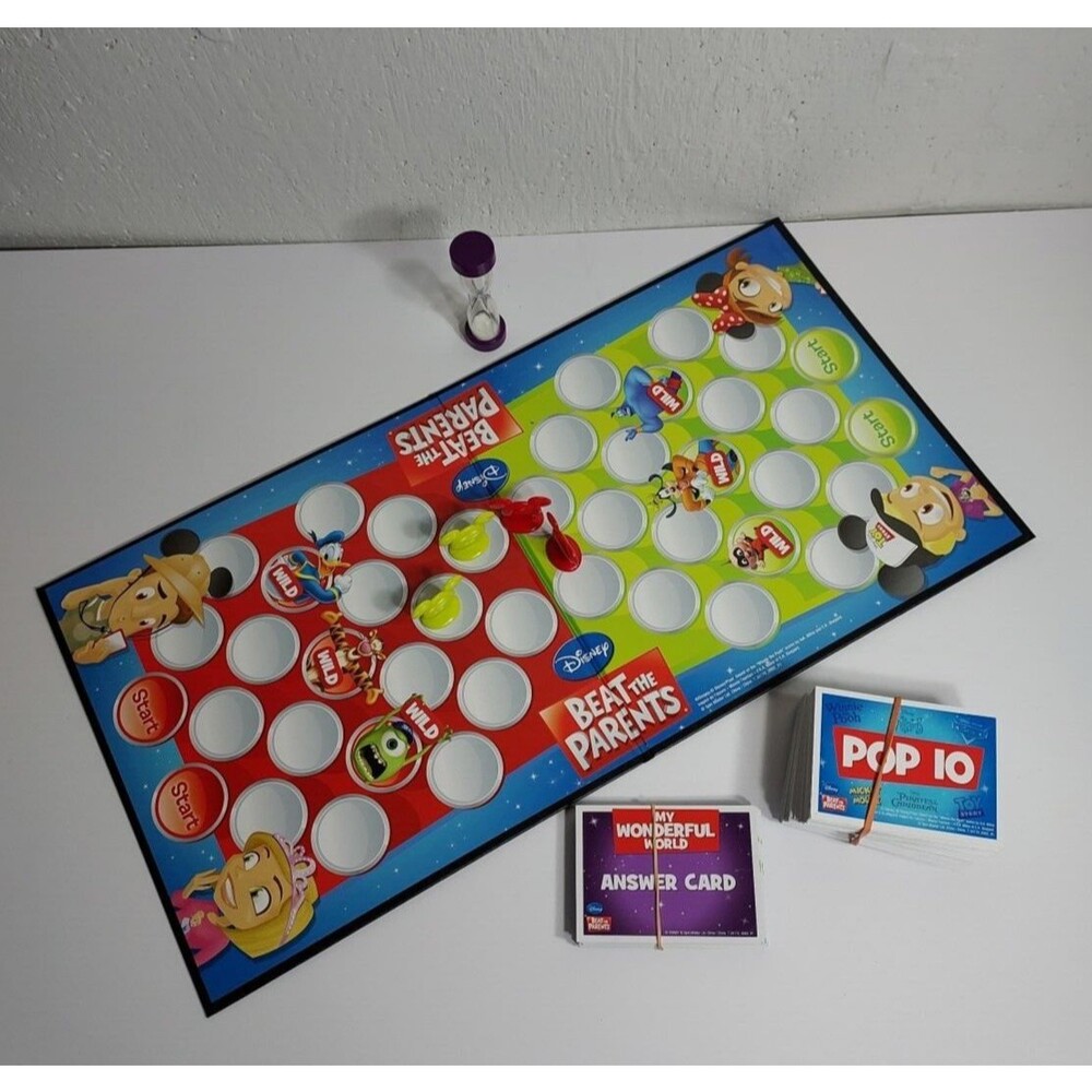 Disney Beat the Parents Kids vs. Grown Ups Board Game Family Movie Trivia Pixar - Picture 4 of 4